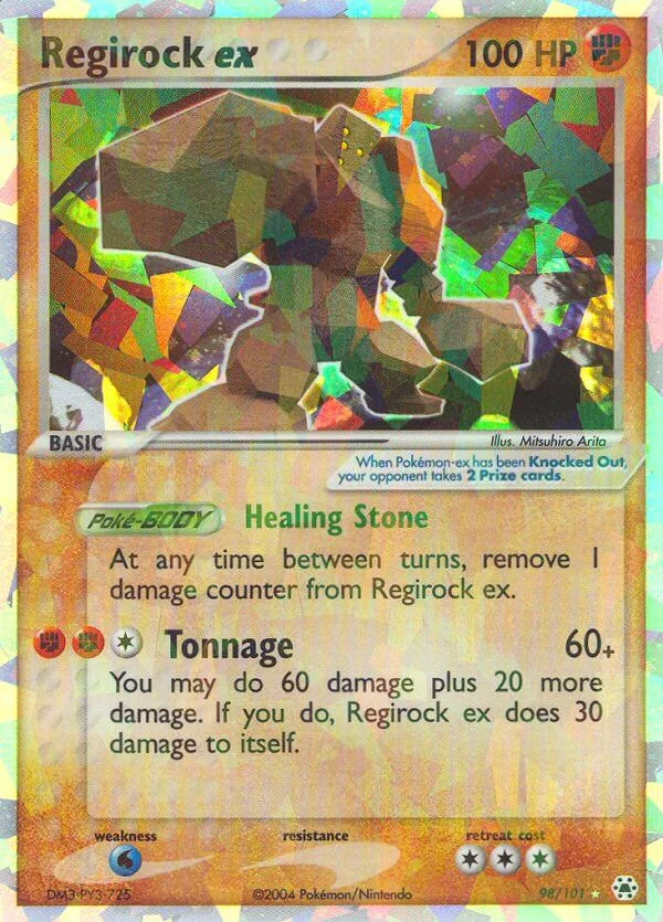 Regirock ex, Hidden Legends 98/101
