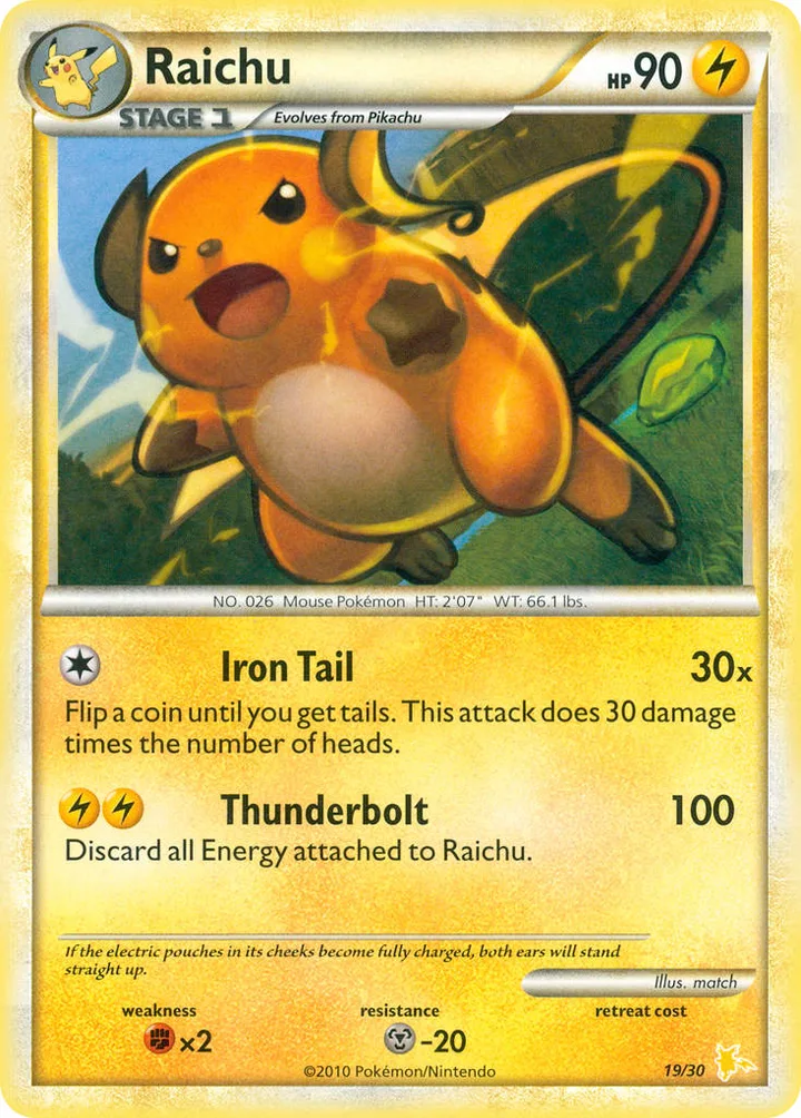 Raichu, HS Trainer Kit—Raichu 19/30