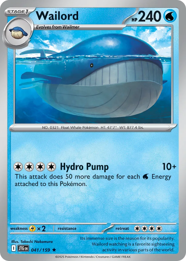 Wailord, Journey Together 041/159
