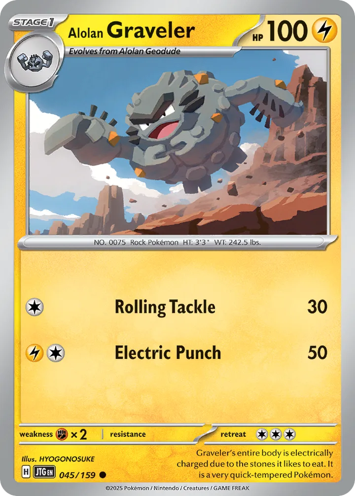 Alolan Graveler, Journey Together 045/159