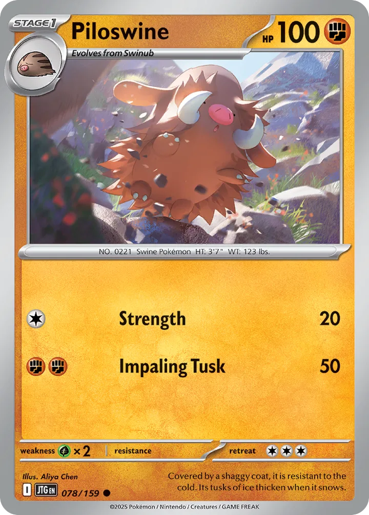 Piloswine, Journey Together 078/159