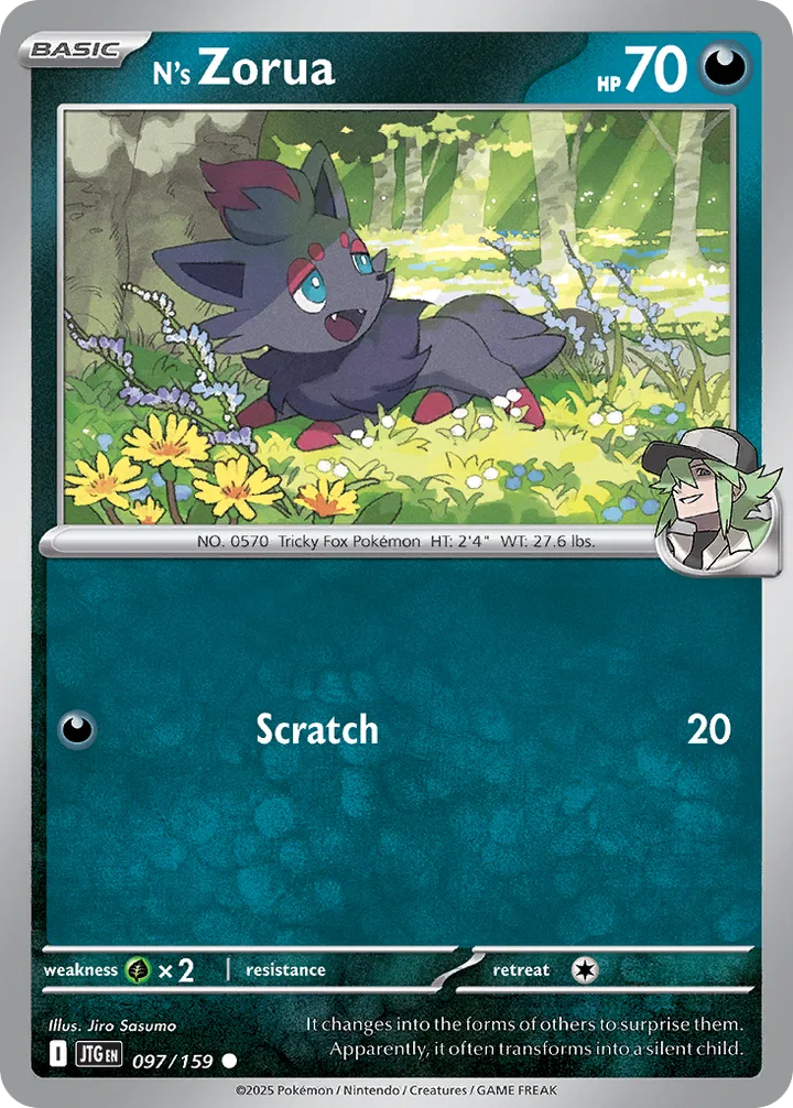 N’s Zorua, Journey Together 097/159