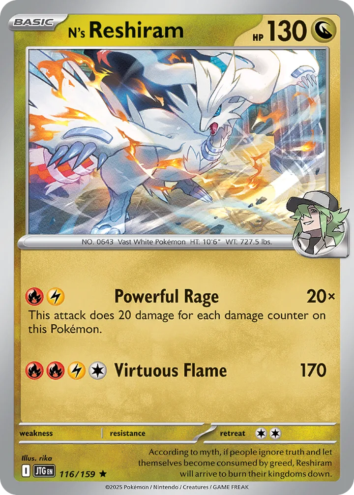 N’s Reshiram, Journey Together 116/159