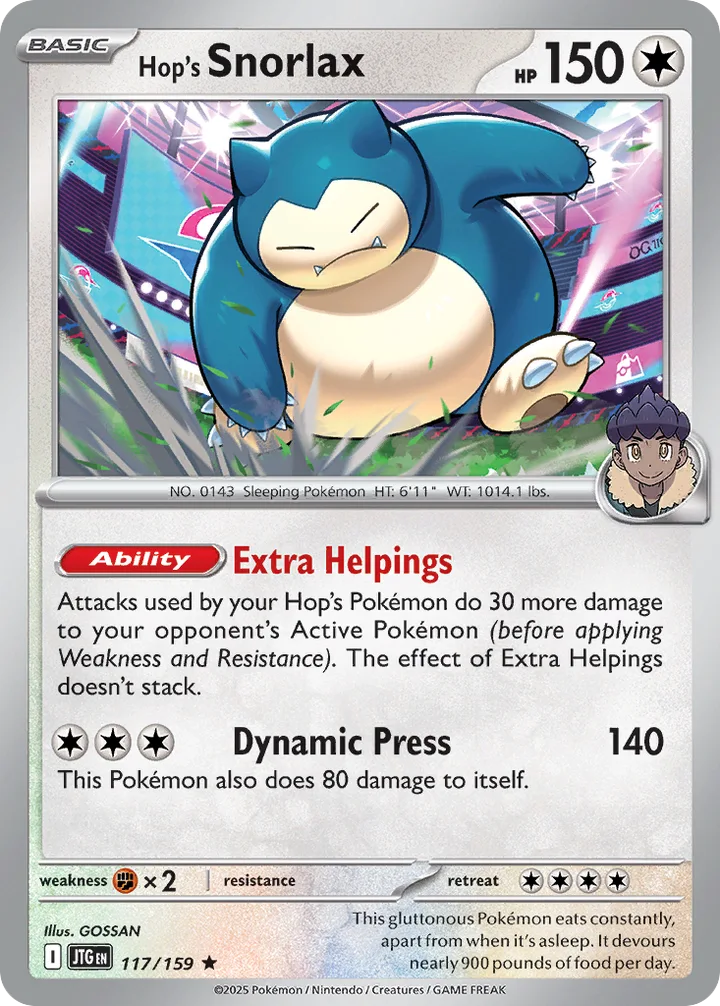 Hop’s Snorlax, Journey Together 117/159