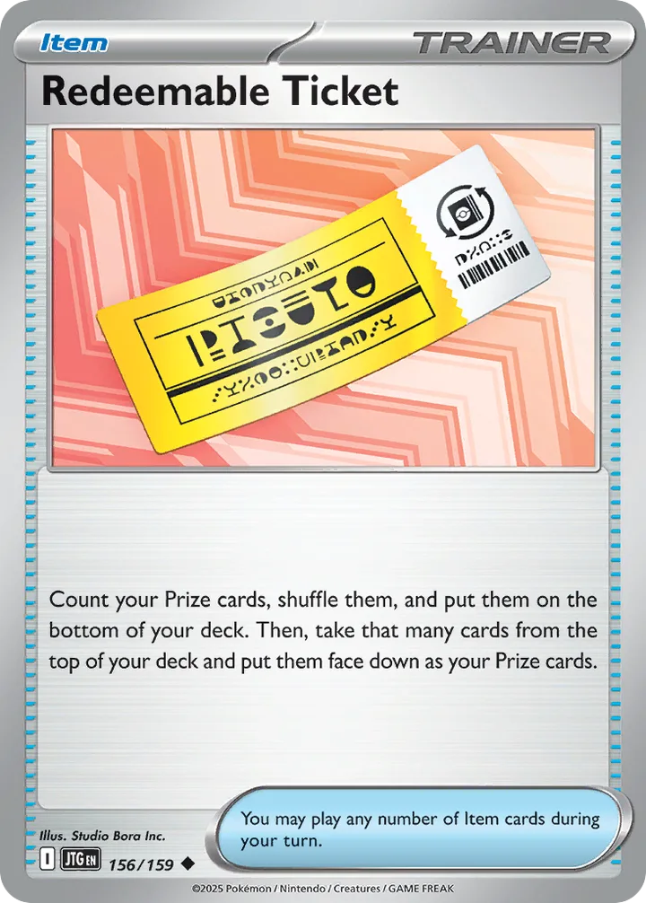 Redeemable Ticket, Journey Together 156/159