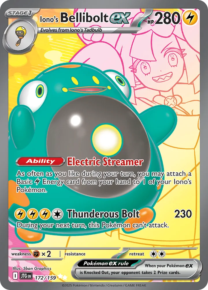 Iono’s Bellibolt ex, Journey Together 172/159