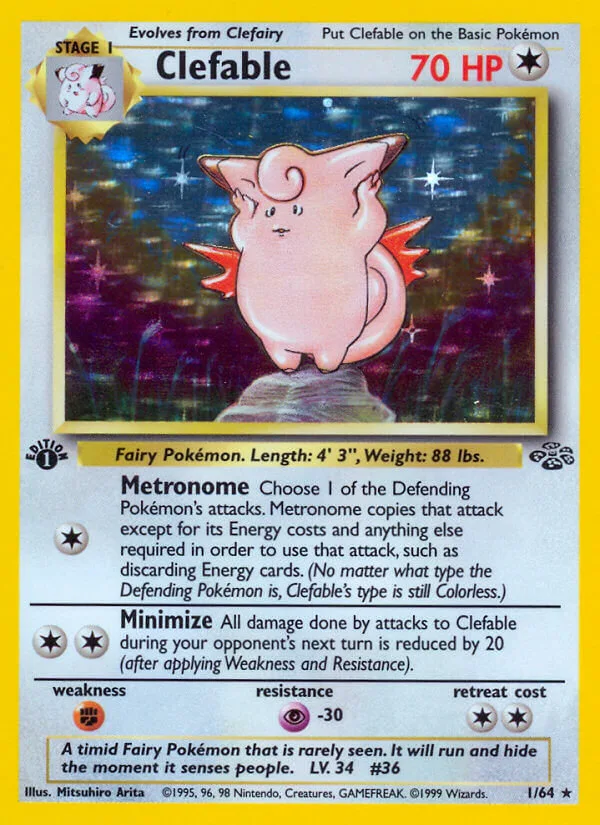 Clefable, Jungle 1/64