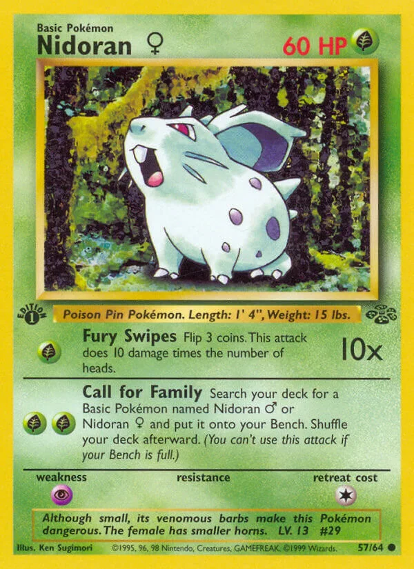 Nidoran Female, Jungle 57/64
