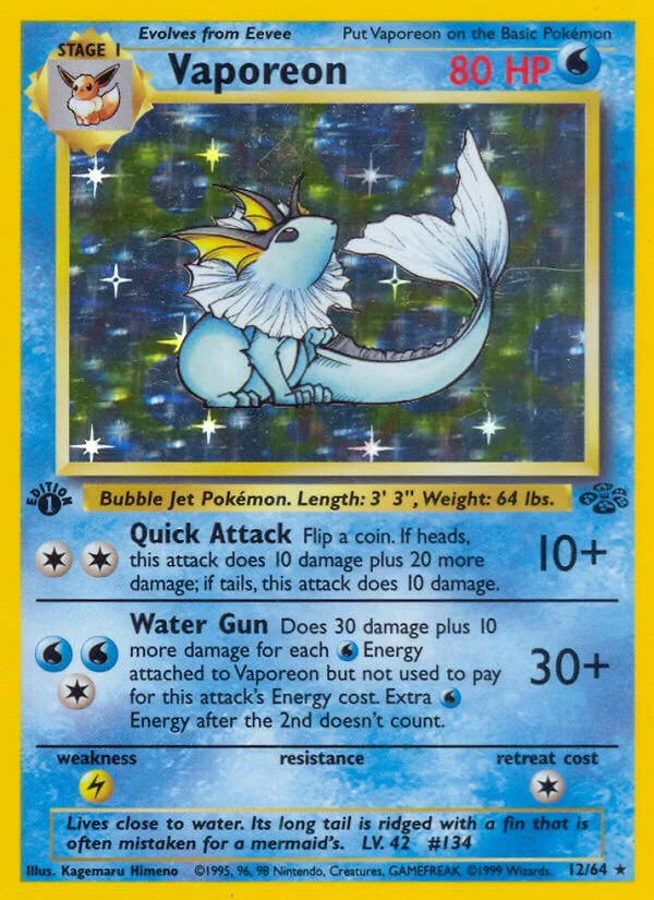 Vaporeon, Jungle 12/64