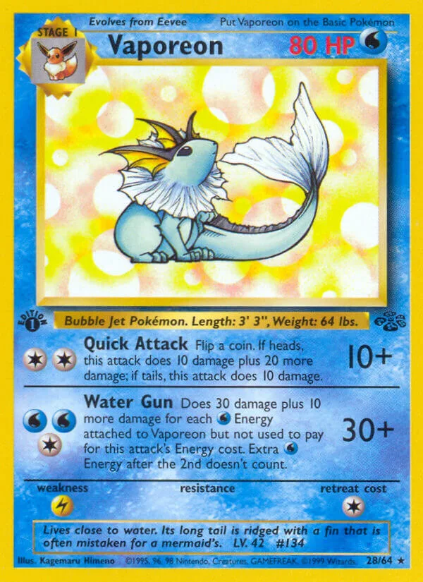 Vaporeon, Jungle 28/64