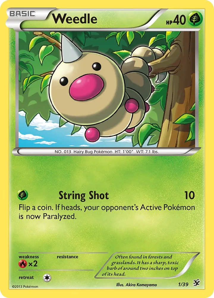 Weedle, Kalos Starter Set 1/39