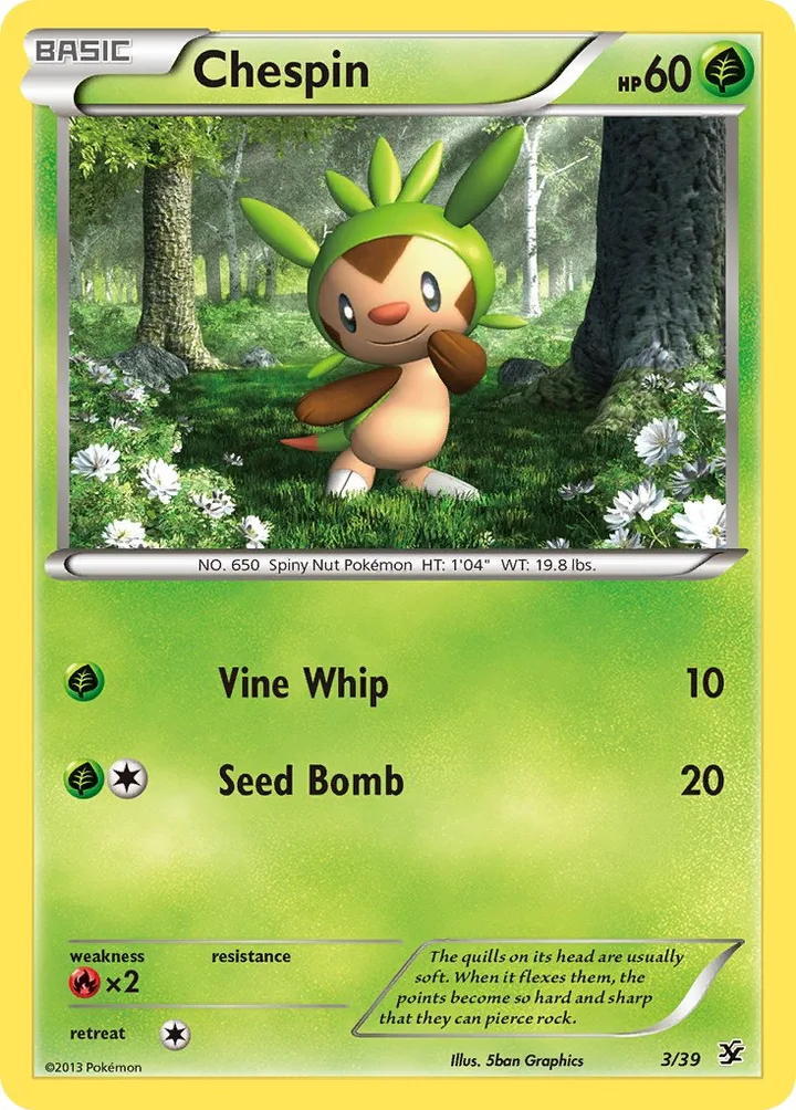 Chespin, Kalos Starter Set 3/39