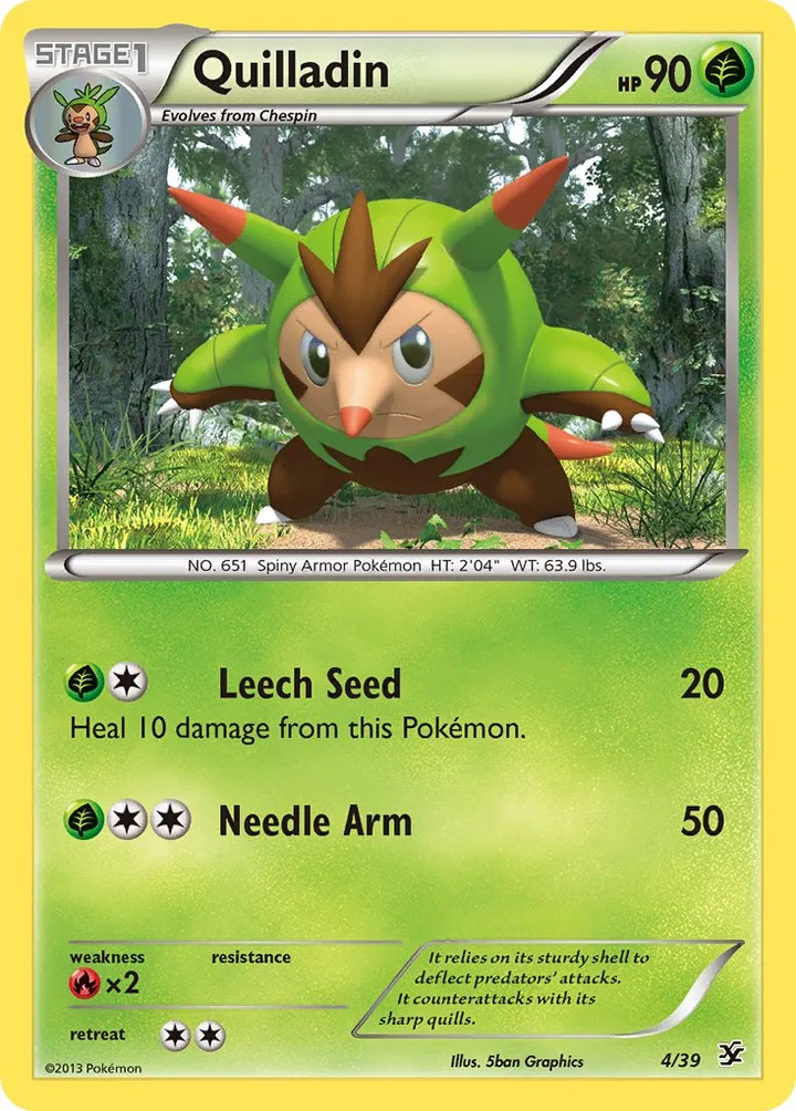 Quilladin, Kalos Starter Set 4/39
