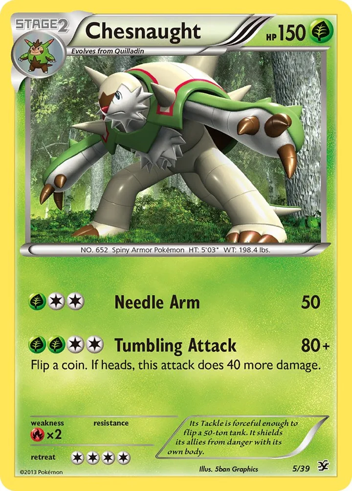 Chesnaught, Kalos Starter Set 5/39