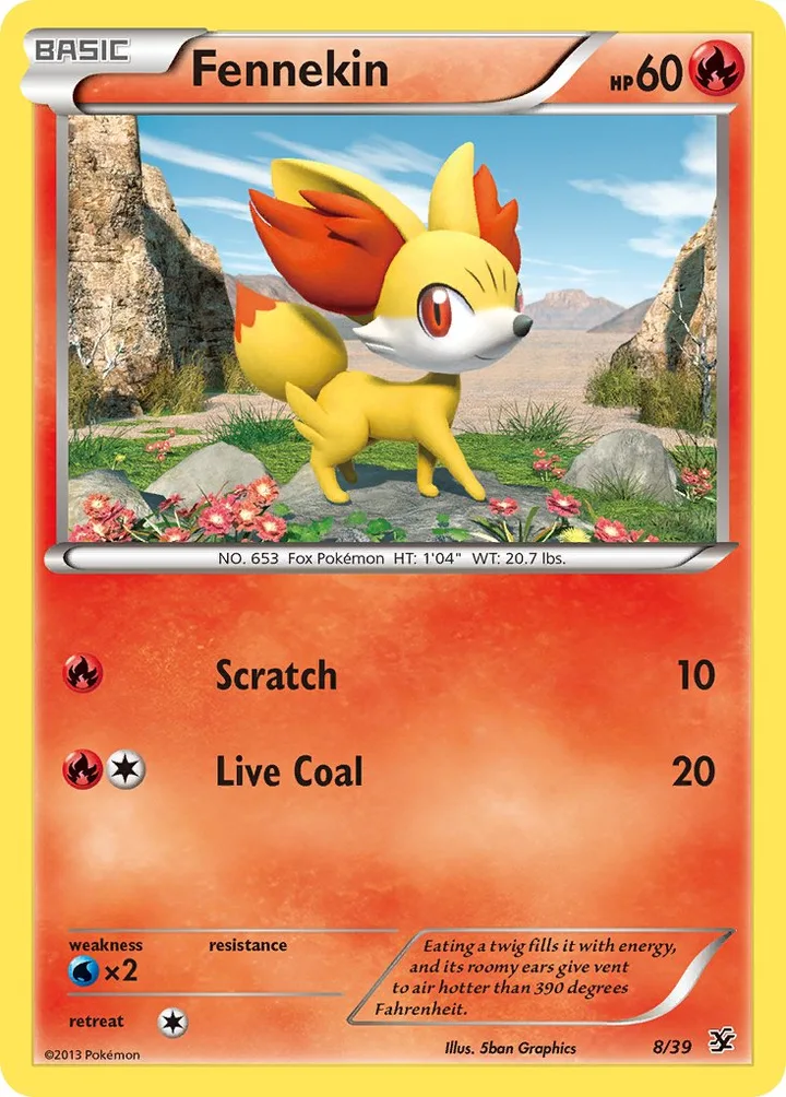Fennekin, Kalos Starter Set 8/39