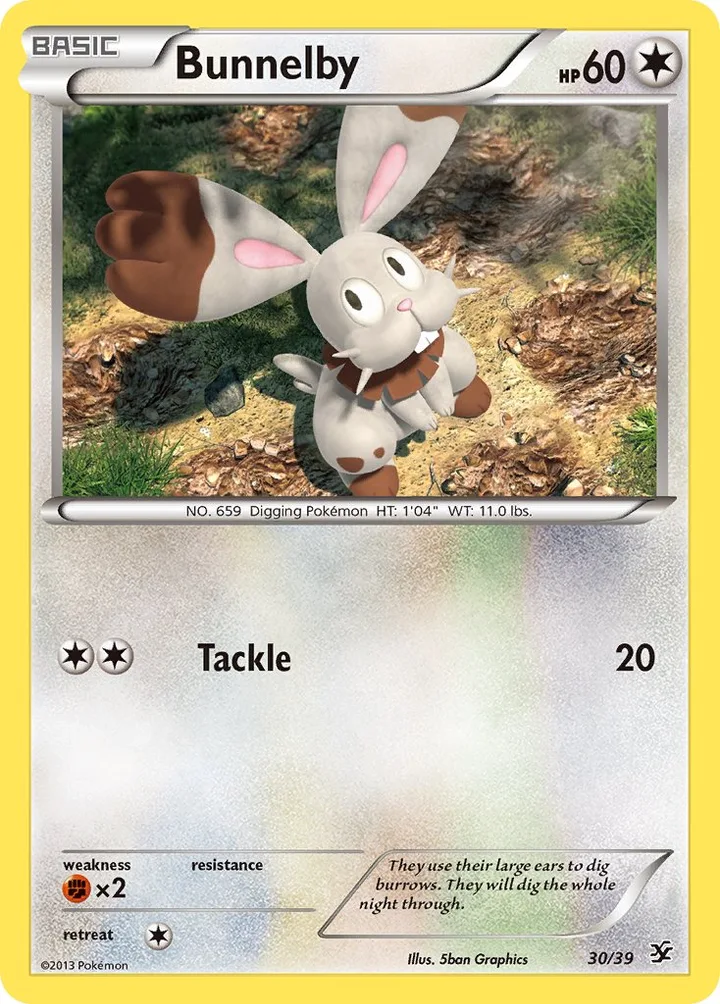 Bunnelby, Kalos Starter Set 30/39