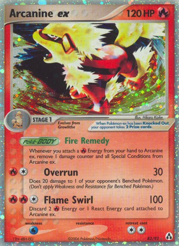 Arcanine ex, Legend Maker 83/92