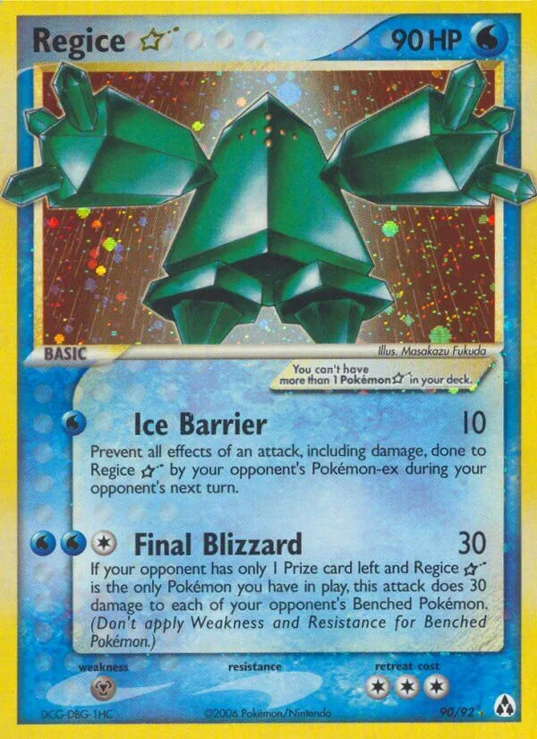 Regice Star, Legend Maker 90/92