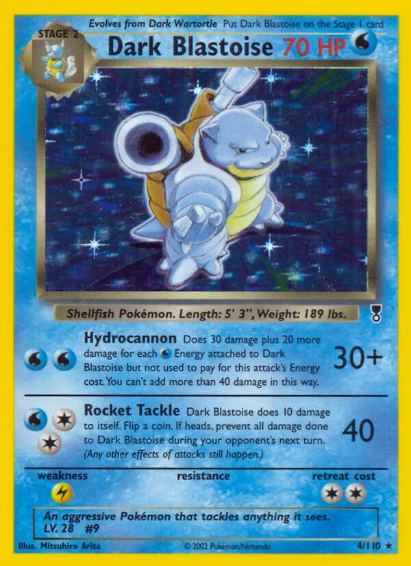 Dark Blastoise, Legendary Collection 4/110