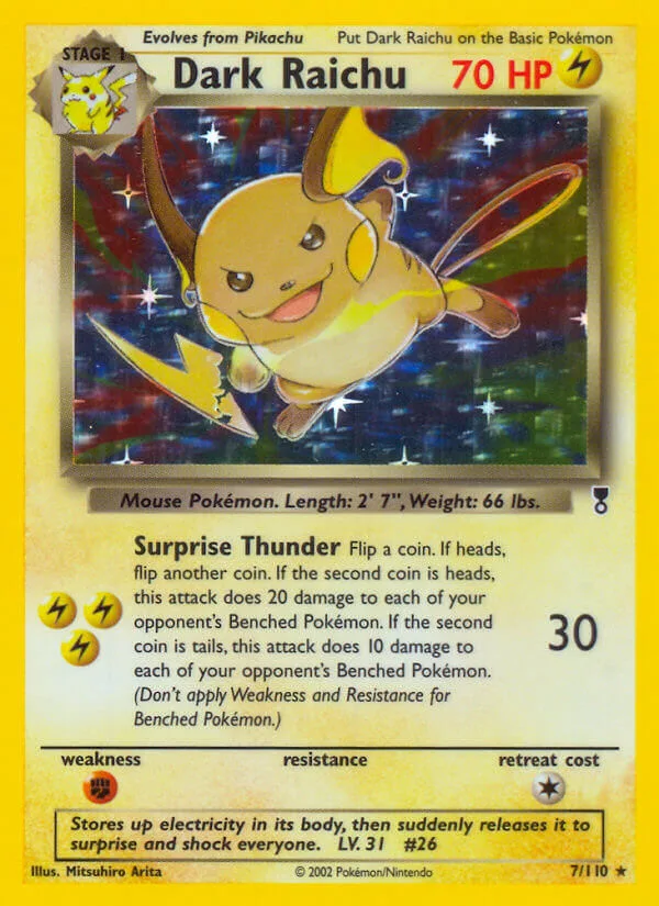 Dark Raichu, Legendary Collection 7/110
