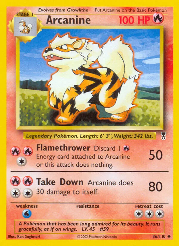 Arcanine, Legendary Collection 36/110