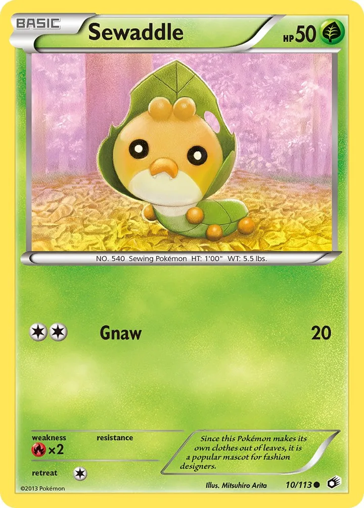 Sewaddle, Legendary Treasures 10/113
