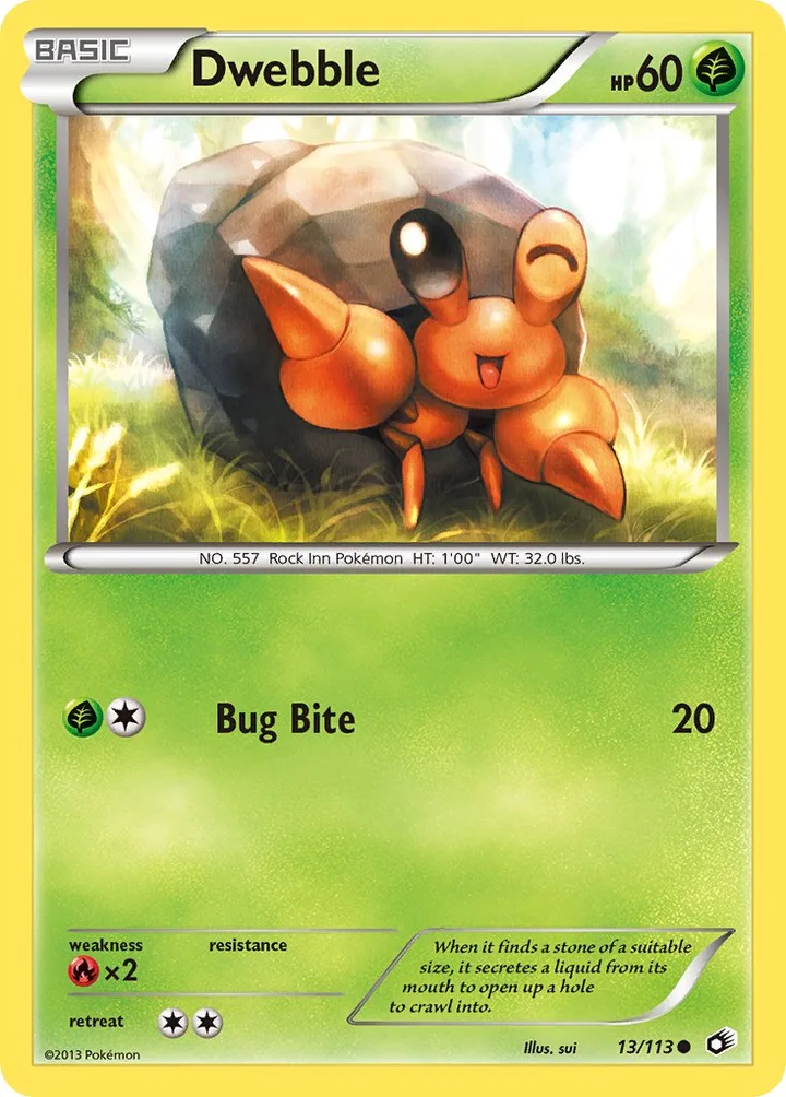 Dwebble, Legendary Treasures 13/113