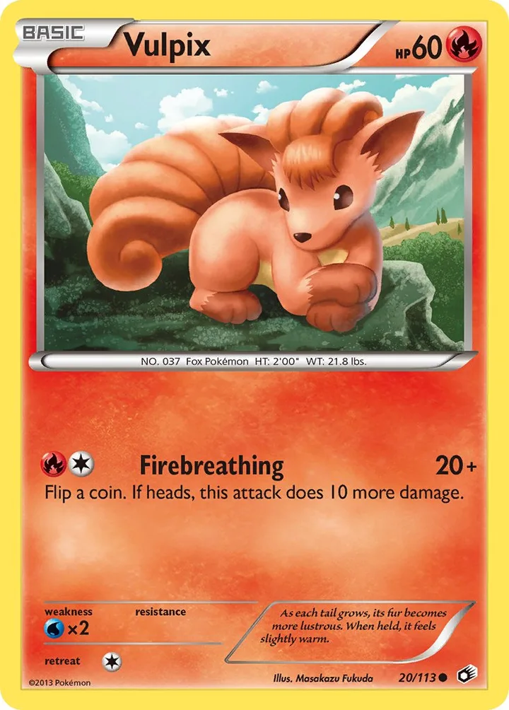Vulpix, Legendary Treasures 20/113