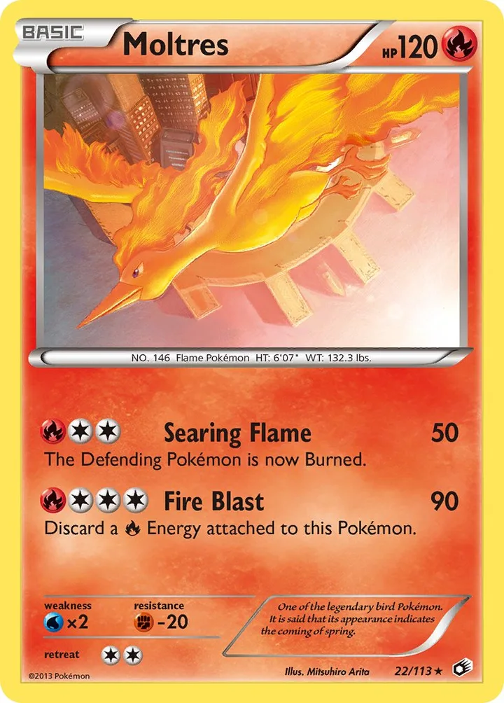 Moltres, Legendary Treasures 22/113