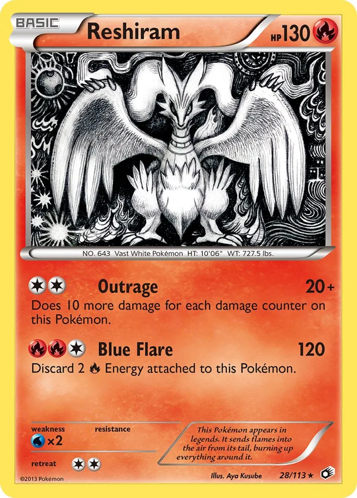 Reshiram, Legendary Treasures 28/113