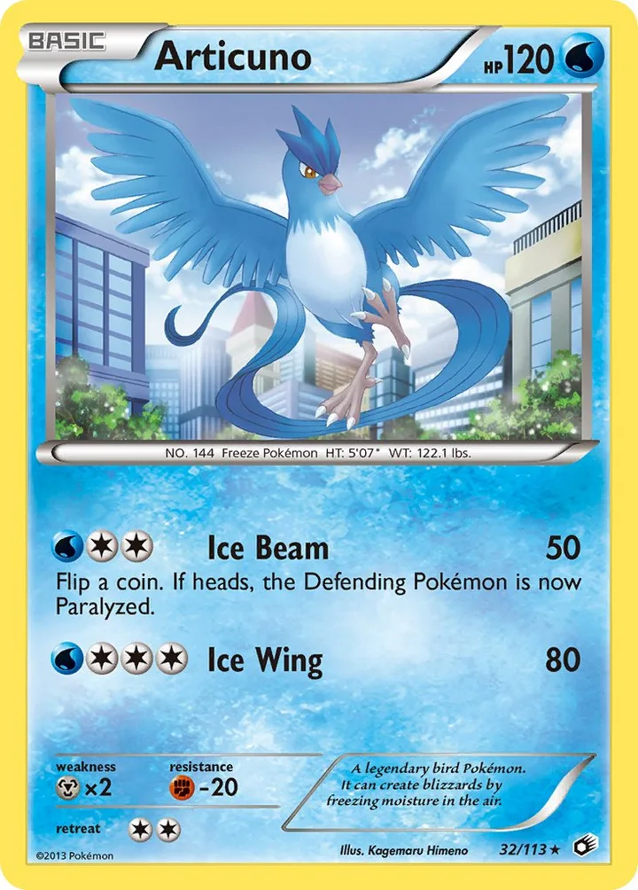 Articuno, Legendary Treasures 32/113