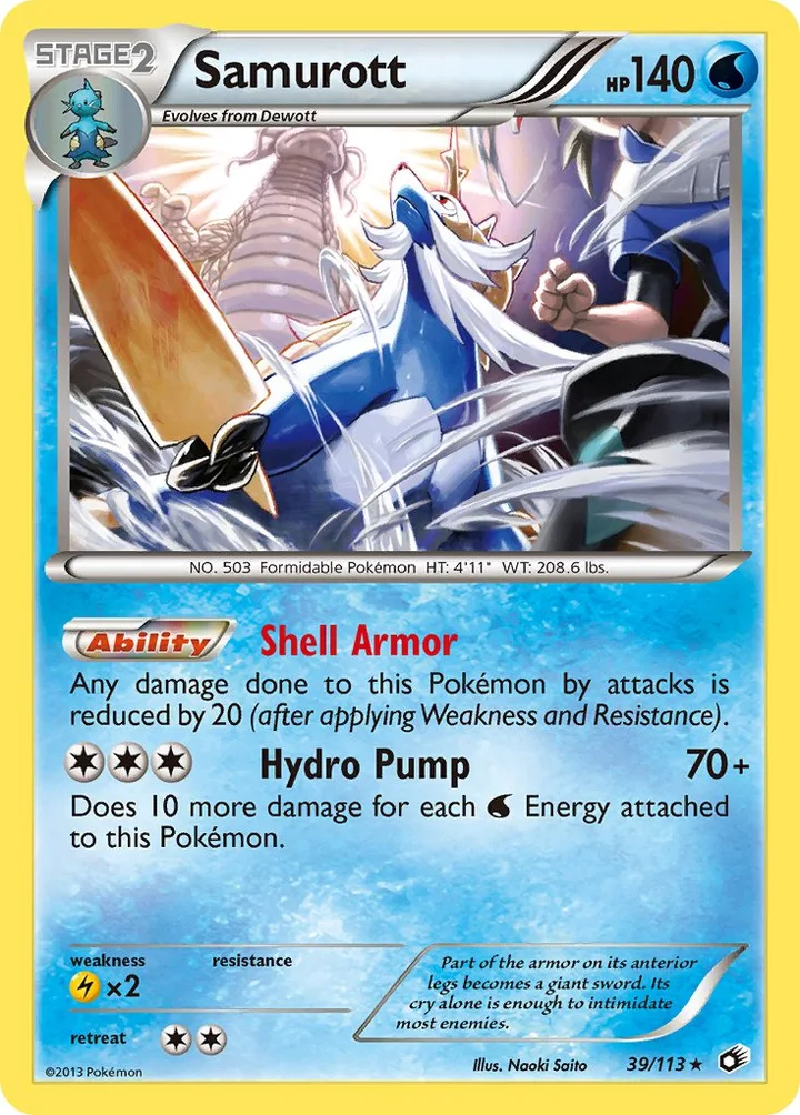 Samurott, Legendary Treasures 39/113