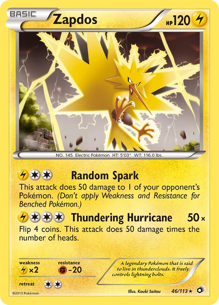 Zapdos, Legendary Treasures 46/113