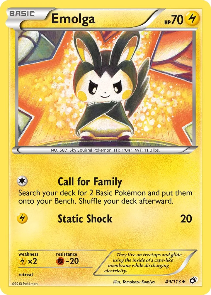 Emolga, Legendary Treasures 49/113