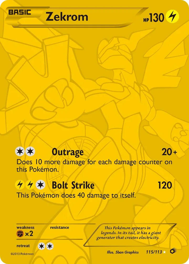 Zekrom, Legendary Treasures 115/113