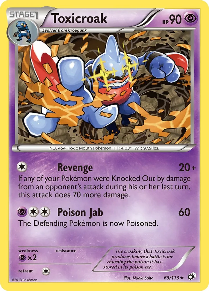 Toxicroak, Legendary Treasures 63/113
