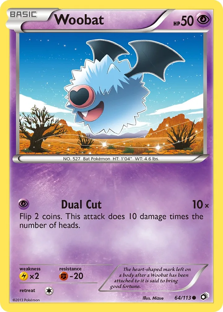 Woobat, Legendary Treasures 64/113