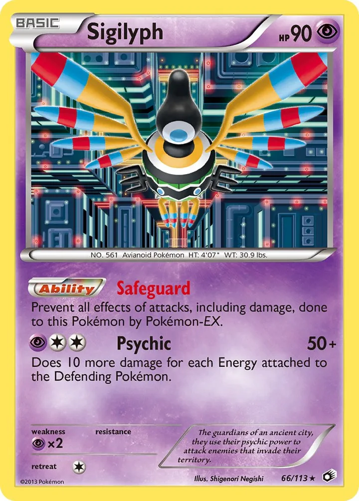 Sigilyph, Legendary Treasures 66/113