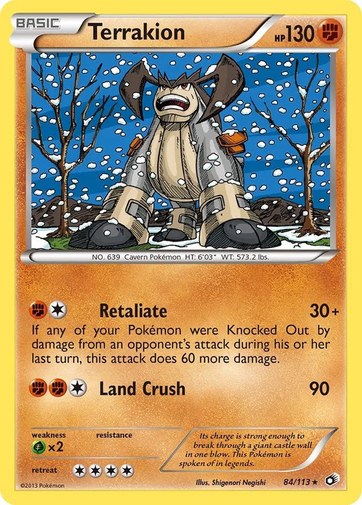 Terrakion, Legendary Treasures 84/113