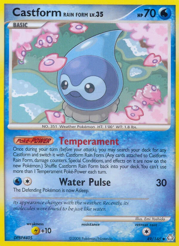 Castform Rain Form, Legends Awakened 49/146
