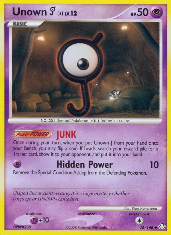 Unown J, Legends Awakened 76/146