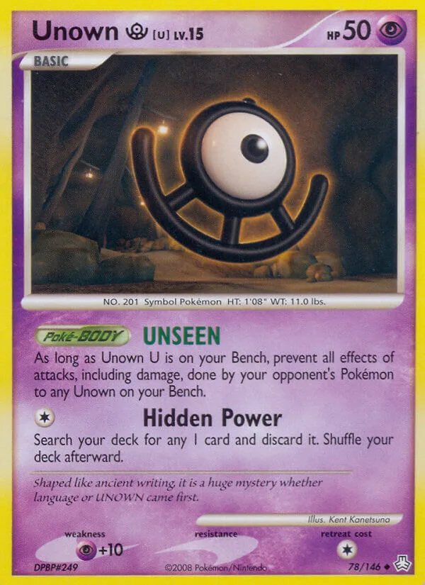 Unown U, Legends Awakened 78/146