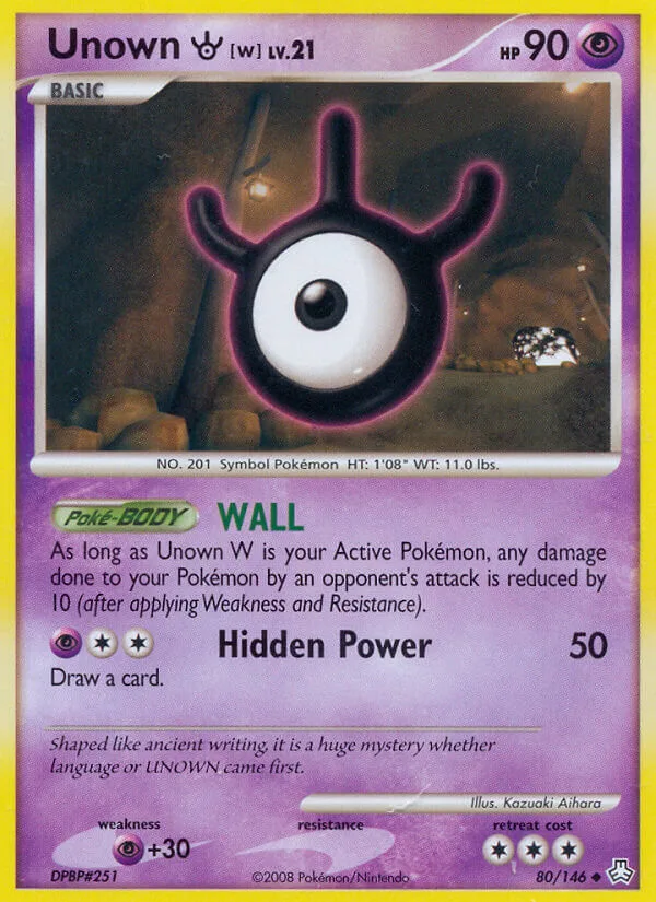 Unown W, Legends Awakened 80/146