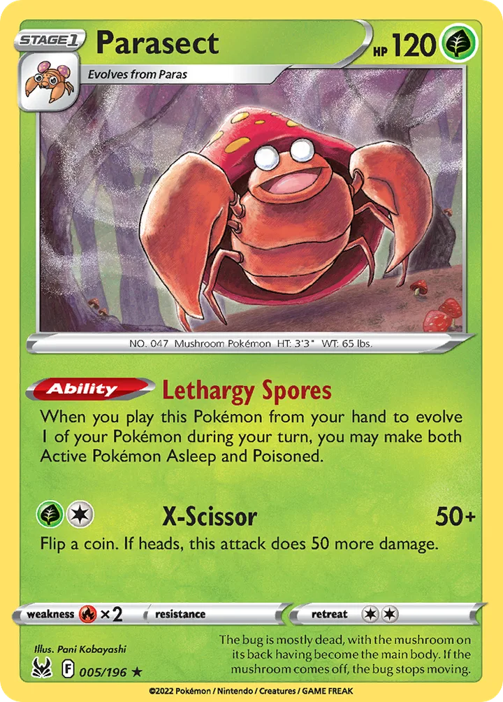 Parasect, Lost Origin 005/196