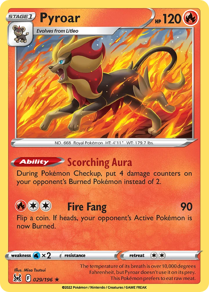 Pyroar, Lost Origin 029/196