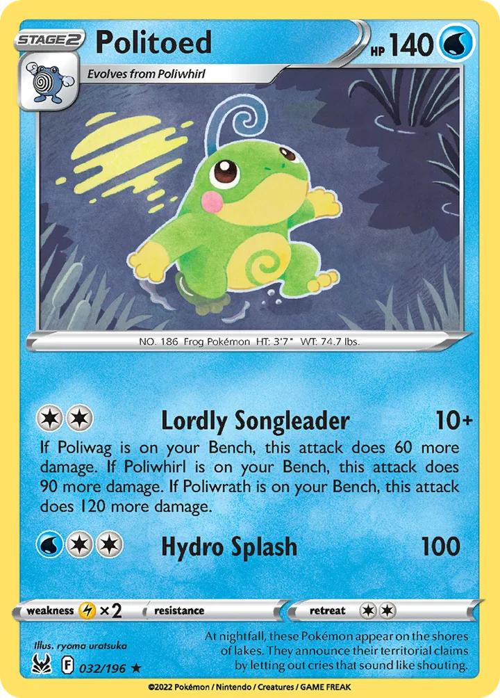 Politoed, Lost Origin 032/196