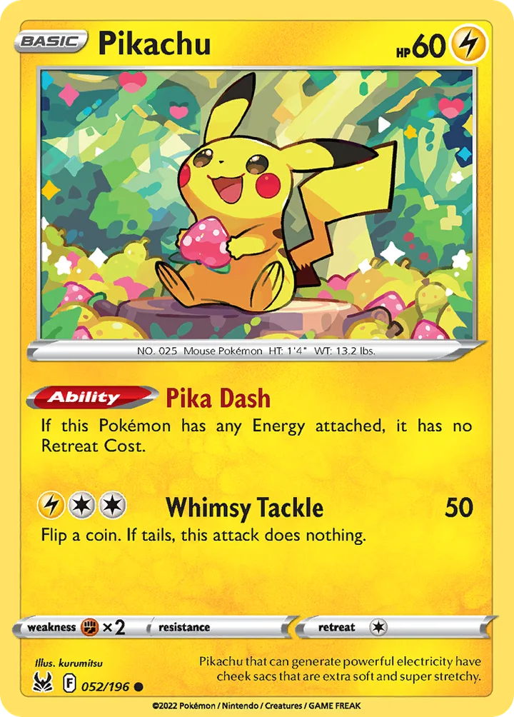 Pikachu, Lost Origin 052/196