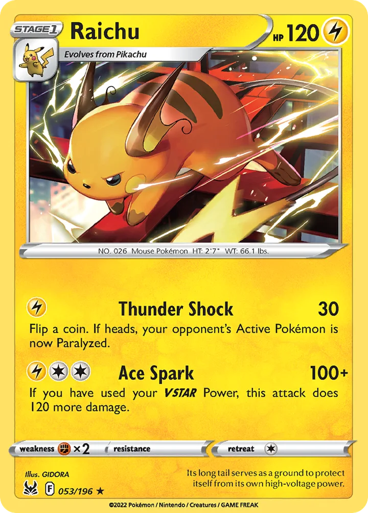 Raichu, Lost Origin 053/196