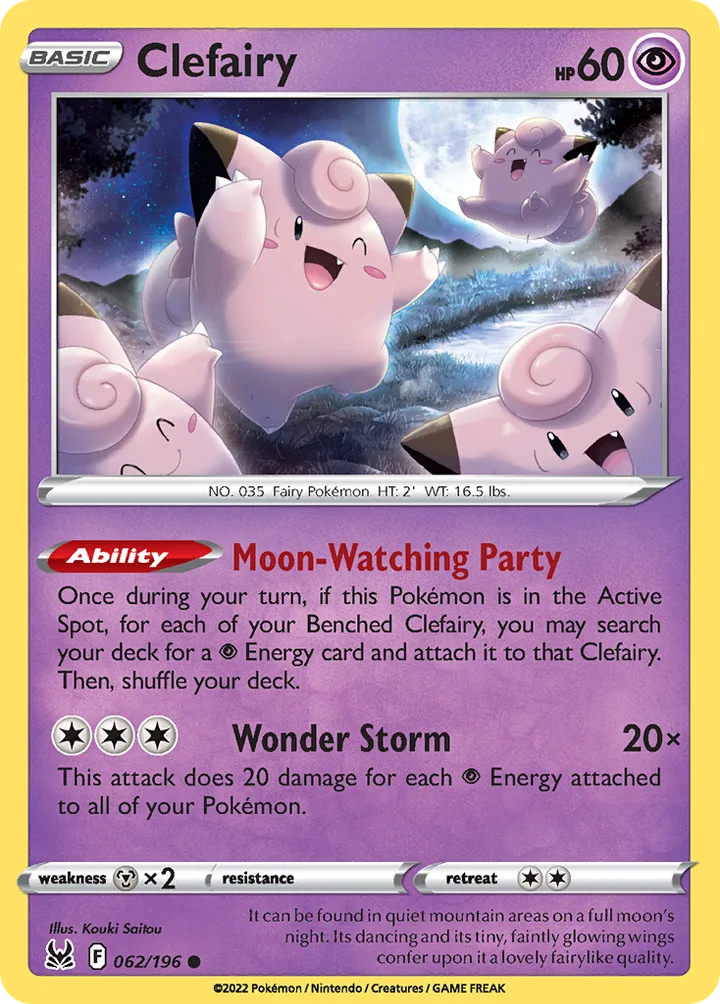 Clefairy, Lost Origin 062/196
