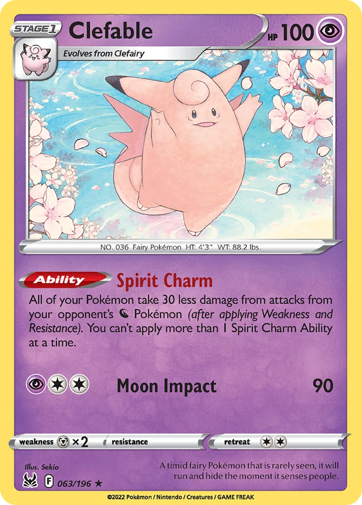 Clefable, Lost Origin 063/196